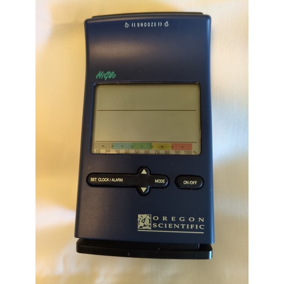 Oregon Scientific Other - Oregon Scientific Hi-Glo Alarm Clock RA2000‎ Battery Operated Tested & Working